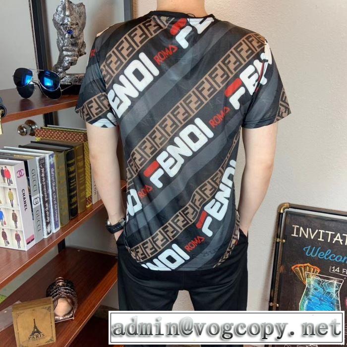 半袖Tシャツ  大人のカジュアルスタイル フェンディ FENDI 2019春夏は人気定番  目を引く春夏トップス