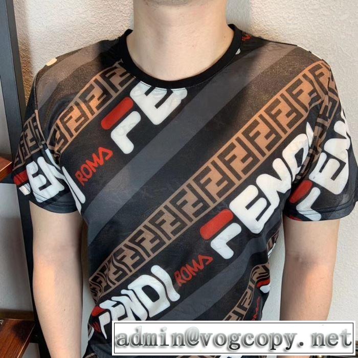 半袖Tシャツ  大人のカジュアルスタイル フェンディ FENDI 2019春夏は人気定番  目を引く春夏トップス