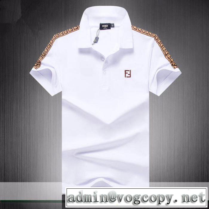 3色可選 爽やかな色合い 半袖Tシャツ  《2019年》今、注目のストリート フェンディ FENDI 派手にはなりすぎず