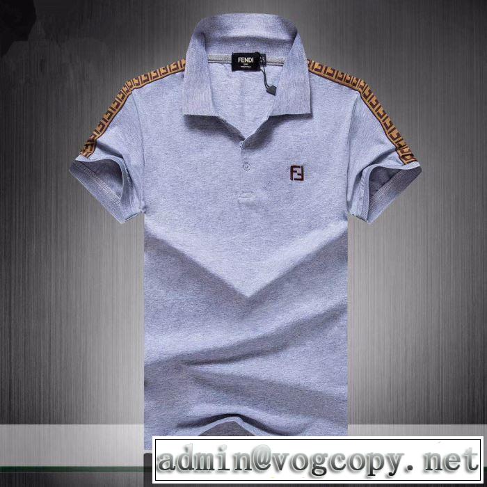 3色可選 爽やかな色合い 半袖Tシャツ  《2019年》今、注目のストリート フェンディ FENDI 派手にはなりすぎず