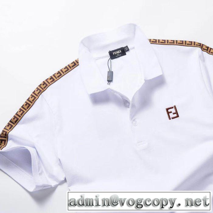 3色可選 爽やかな色合い 半袖Tシャツ  《2019年》今、注目のストリート フェンディ FENDI 派手にはなりすぎず