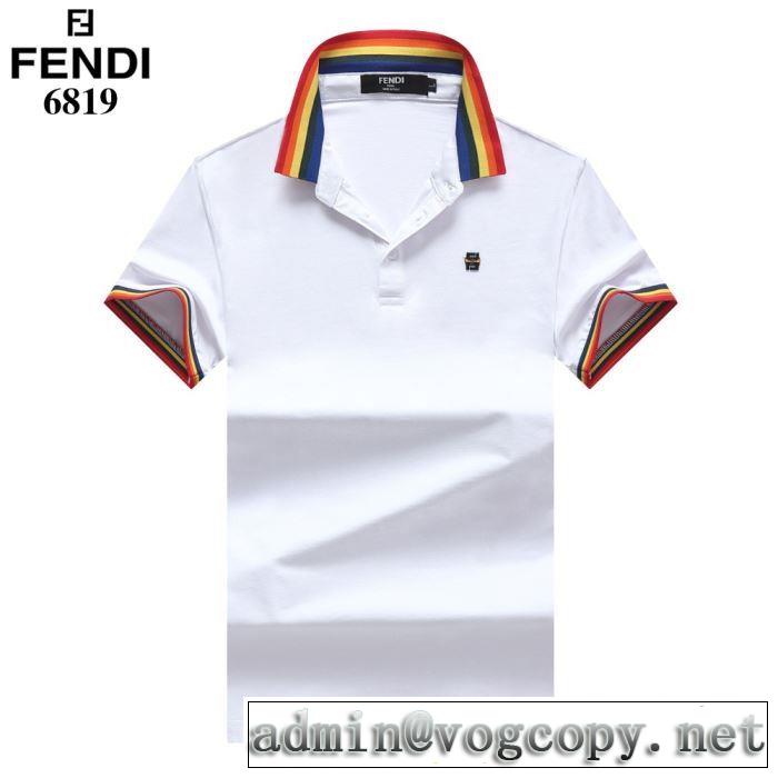 素敵なスタイルで夏の定番  フェンディ 特に夏は人気アイテム FENDI 多色可選 2019SSのトレンド商品 半袖Tシャツ