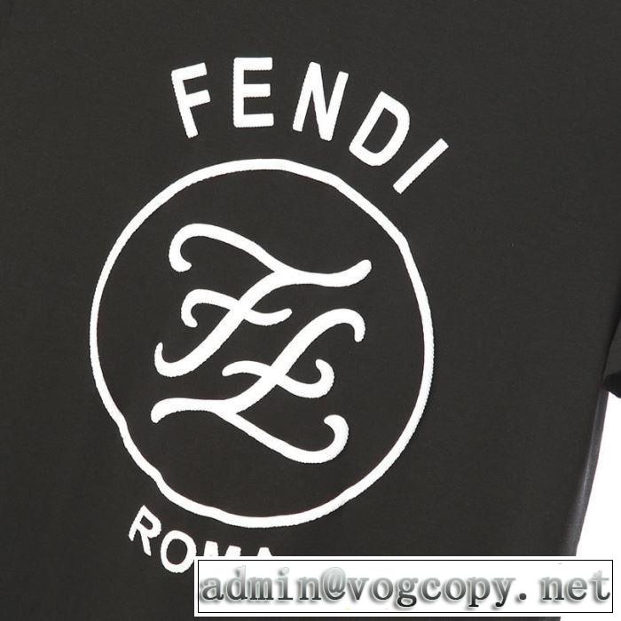 鮮度が手に入る フェンディ FENDI夏大人気のアイテム 半袖Tシャツ 2019春夏のトレンド新商品  2色可選