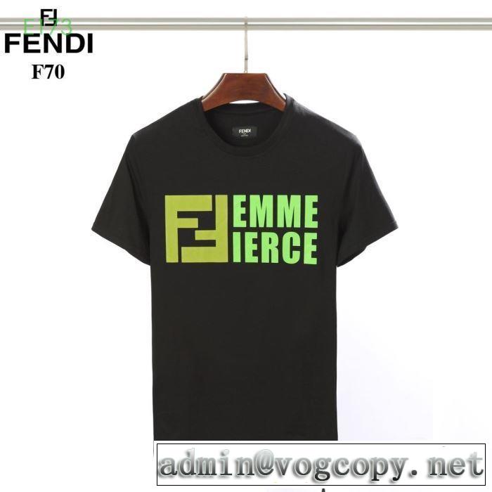 2019春夏トレンドアイテム 半袖Tシャツ 主張性もカジュアルさ フェンディ FENDI 2色可選 夏っぽさ新作アイテム