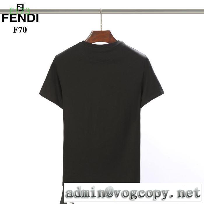 2019春夏トレンドアイテム 半袖Tシャツ 主張性もカジュアルさ フェンディ FENDI 2色可選 夏っぽさ新作アイテム