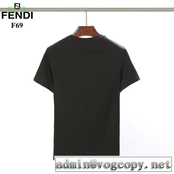 半袖Tシャツ  2019夏色っぽさ フェンディ FENDI オシャレアイテム 2色可選 おしゃれデザインも大人気
