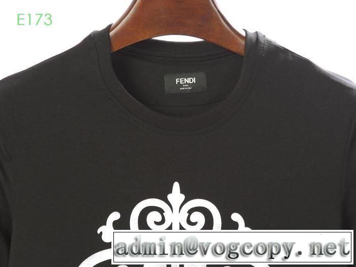 半袖Tシャツ  2019夏色っぽさ フェンディ FENDI オシャレアイテム 2色可選 おしゃれデザインも大人気