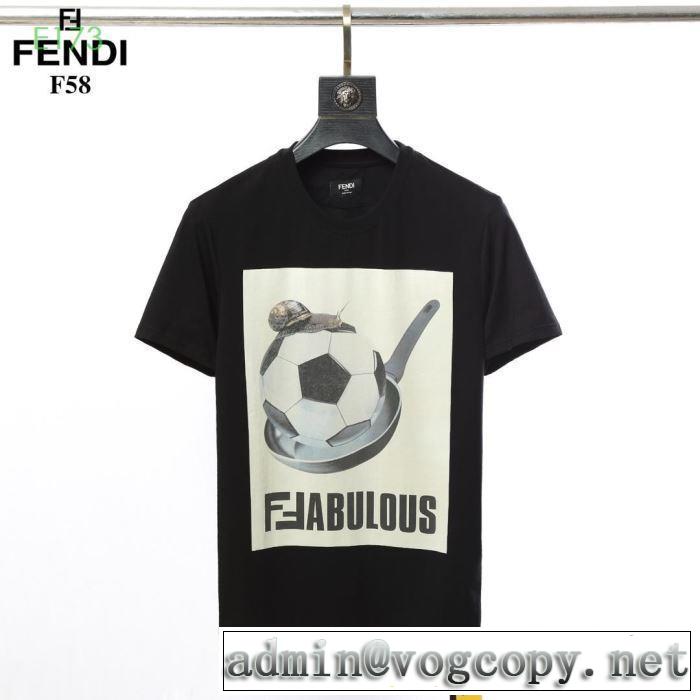 2色可選夏らしい爽やかさ  半袖Tシャツ  2019春夏も引き続き人気セール フェンディ FENDI オシャレな印象に