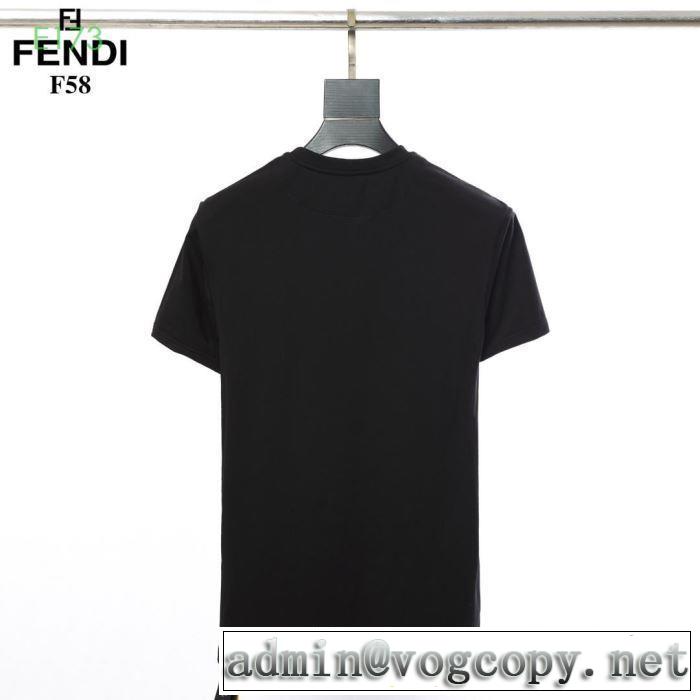 2色可選夏らしい爽やかさ  半袖Tシャツ  2019春夏も引き続き人気セール フェンディ FENDI オシャレな印象に
