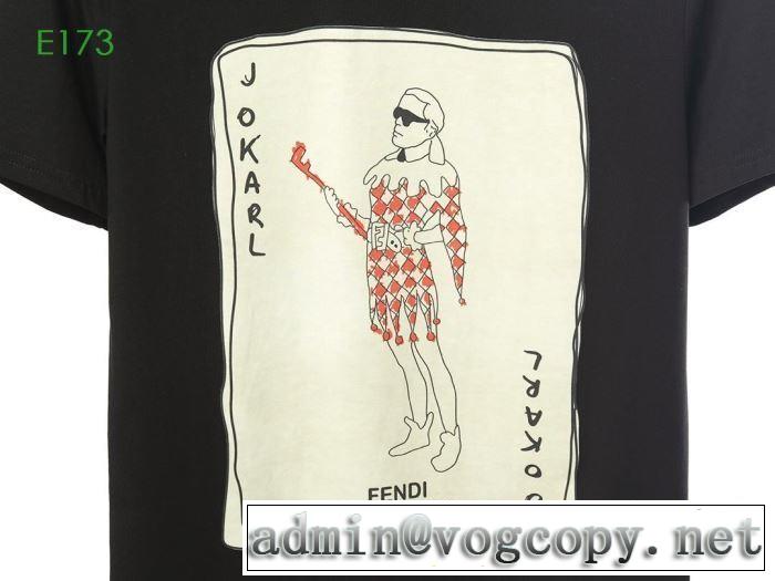 おしゃれ上級者に挑戦   フェンディ FENDI 2色可選 春夏らしい華やか半袖Tシャツ 2019春夏人気トレンドアイテム