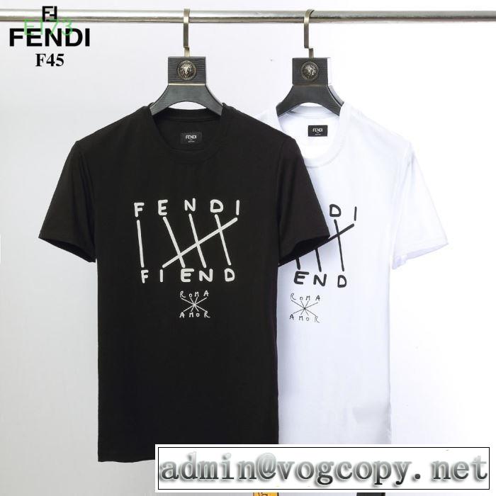 フェンディ FENDI 季節をまたい新作アイテム 2019即旬な装いに 半袖Tシャツ  2色可選 きちんと感が抜群 