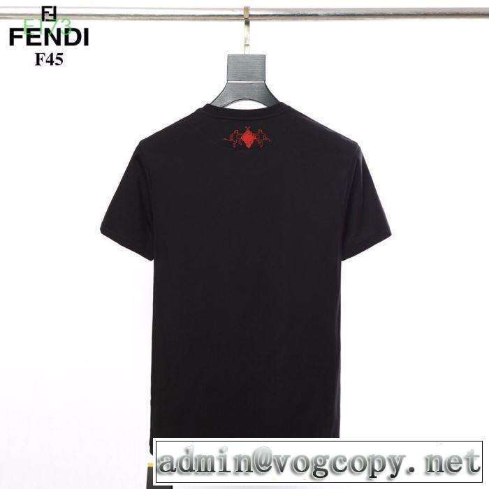 フェンディ FENDI 季節をまたい新作アイテム 2019即旬な装いに 半袖Tシャツ  2色可選 きちんと感が抜群