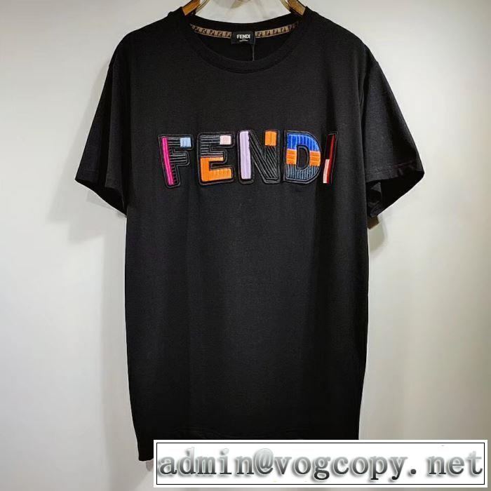 夏らしい季節感 半袖Tシャツ フェンディ FENDI 2019年の夏のマストぐっと鮮度がアップ  2色可選