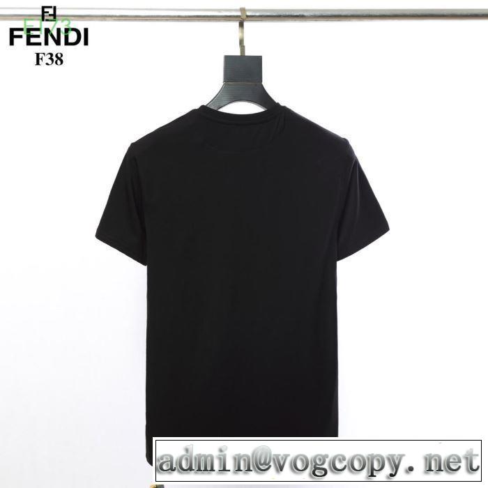 半袖Tシャツ  シンプルながら切れ味のいい フェンディ FENDI2019年春夏シーズンの人気 オシャレ上級者に 2色可選