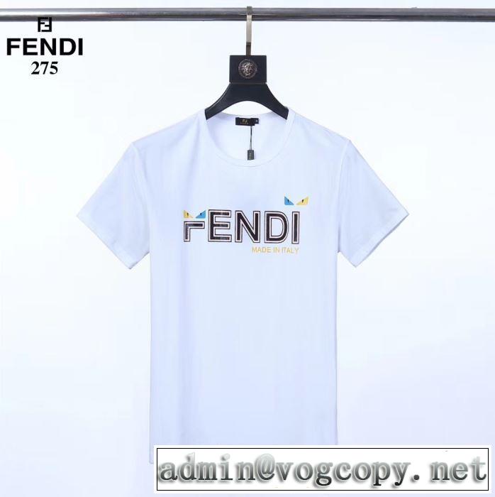 夏ファッションのおすすめ 半袖Tシャツ  フェンディ2019年夏の一押しファッションアイテム FENDI 3色可選