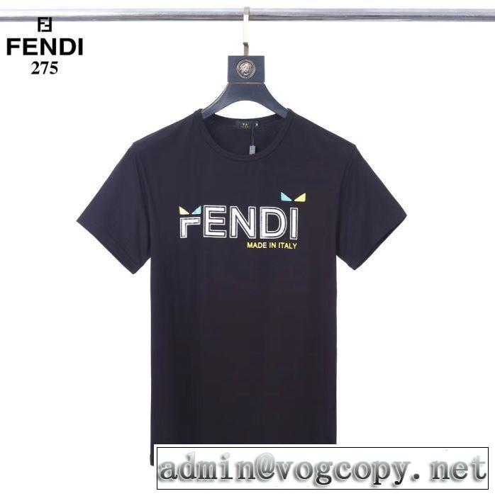 夏ファッションのおすすめ 半袖Tシャツ  フェンディ2019年夏の一押しファッションアイテム FENDI 3色可選