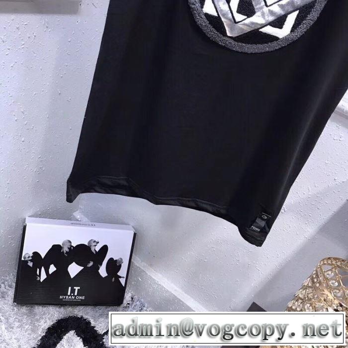 半袖Tシャツ  大人っぽく見せ新作 フェンディ 2019夏ファション新品 FENDI 春夏のトレンドアイテム 3色可選