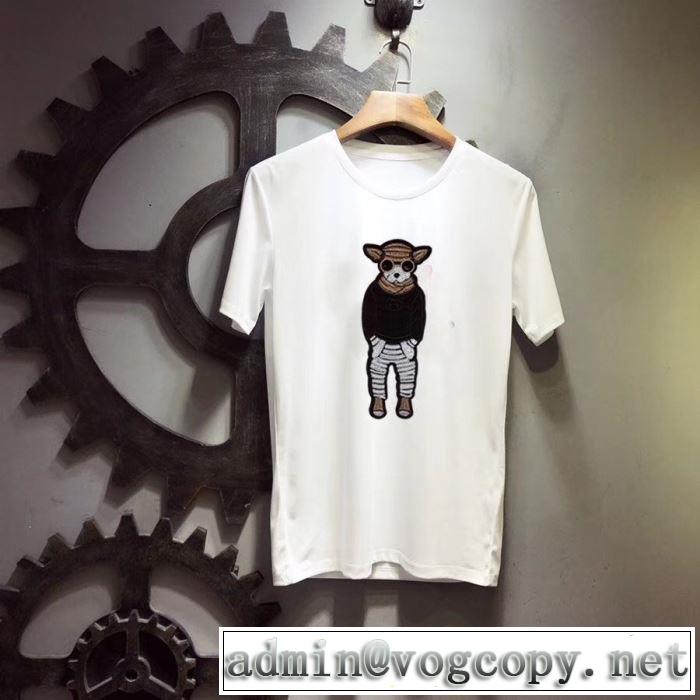 2色可選 大人の可愛さを引き立て 半袖Tシャツ  抜け感スゴイ フェンディ FENDI 大人カジュアル夏ファッション2019 