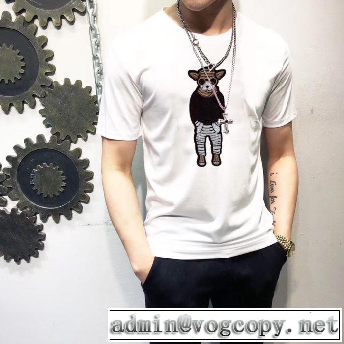 2色可選 大人の可愛さを引き立て 半袖Tシャツ  抜け感スゴイ フェンディ FENDI 大人カジュアル夏ファッション2019
