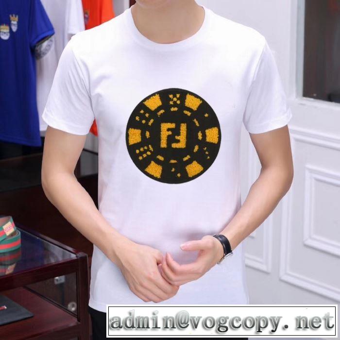 半袖Tシャツ   2色可選 季節感をプラス人気商品 フェンディ FENDI 今から夏まで活躍する 2019春夏も引き続きトレンド