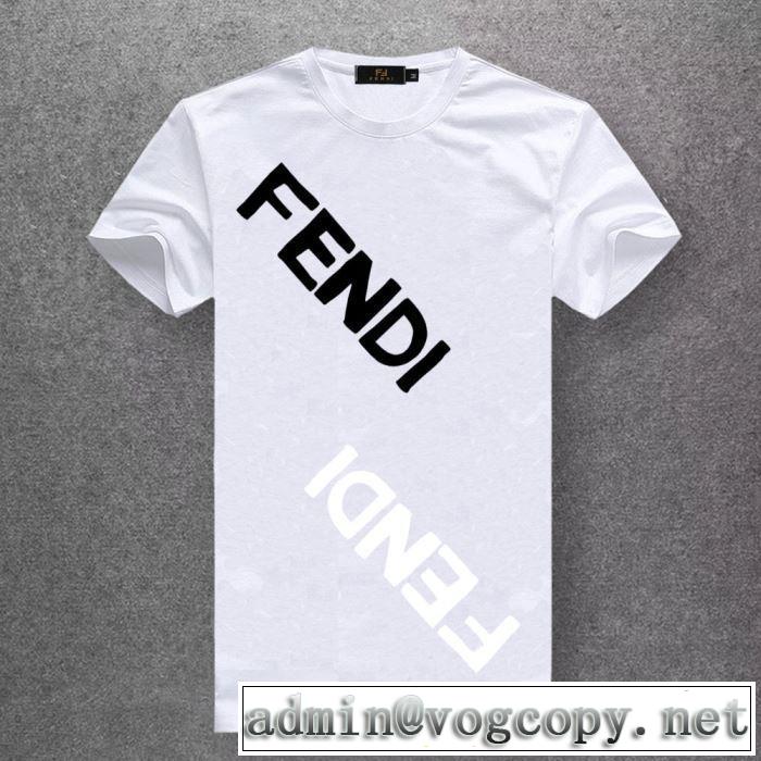フェンディ FENDI 優しい雰囲気スタイリッシュに 半袖Tシャツ  【2019年】夏のファッション 多色可選 派手すぎず