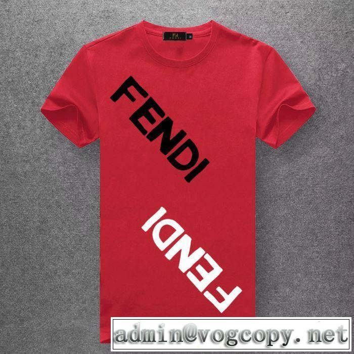 フェンディ FENDI 優しい雰囲気スタイリッシュに 半袖Tシャツ  【2019年】夏のファッション 多色可選 派手すぎず