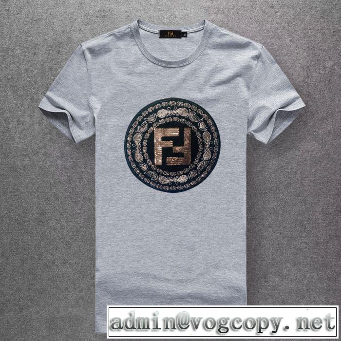 半袖Tシャツ  【2019年】夏のファッション フェンディ FENDI 気持ちいい真夏日にぴったり 多色可選 風通しのよい