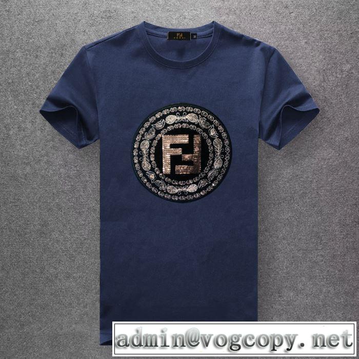 半袖Tシャツ  【2019年】夏のファッション フェンディ FENDI 気持ちいい真夏日にぴったり 多色可選 風通しのよい