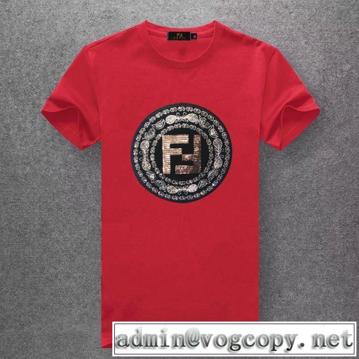 半袖Tシャツ  【2019年】夏のファッション フェンディ FENDI 気持ちいい真夏日にぴったり 多色可選 風通しのよい