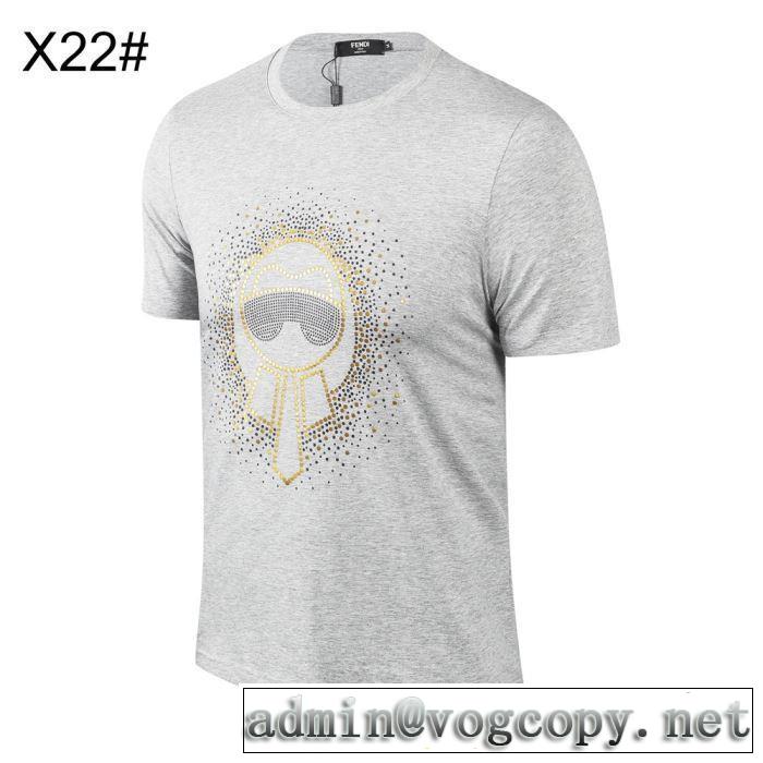人気ストリートブランド新品 半袖Tシャツ  【2019春夏】最新コレクションフェンディ FENDI 3色可選 最新のトレンドブランド人気的