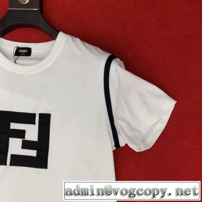 フェンディ FENDI 素敵なスタイルで夏の定番 半袖Tシャツ  3色可選 通勤の定番 春夏の流行り2019新品