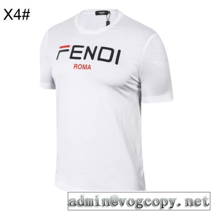 3色可選 季節感をプラス人気商品 半袖Tシャツ  2019春夏も引き続きトレンドフェンディ FENDI 春夏シンプルファッションでOK！