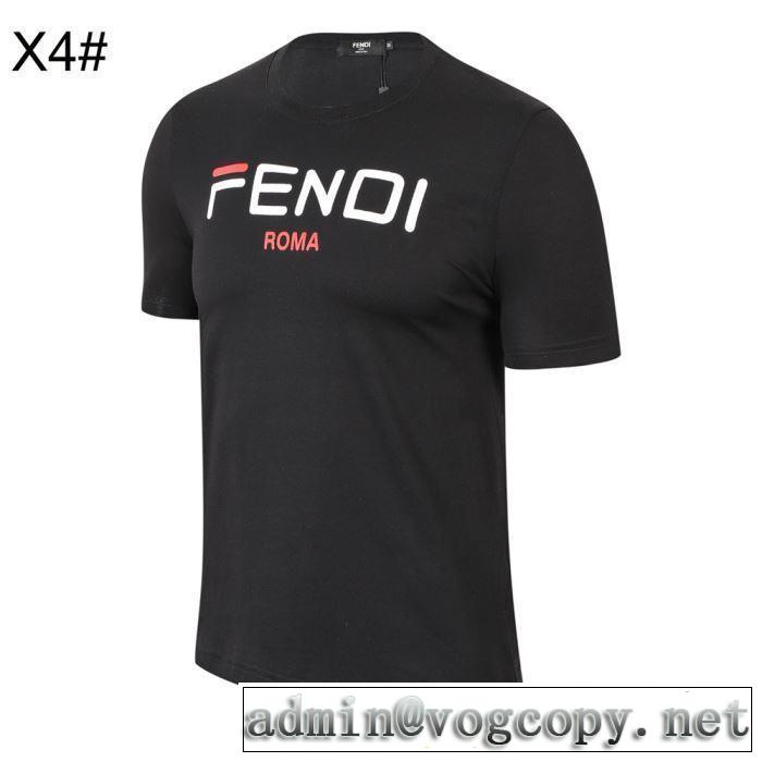 3色可選 季節感をプラス人気商品 半袖Tシャツ  2019春夏も引き続きトレンドフェンディ FENDI 春夏シンプルファッションでOK！