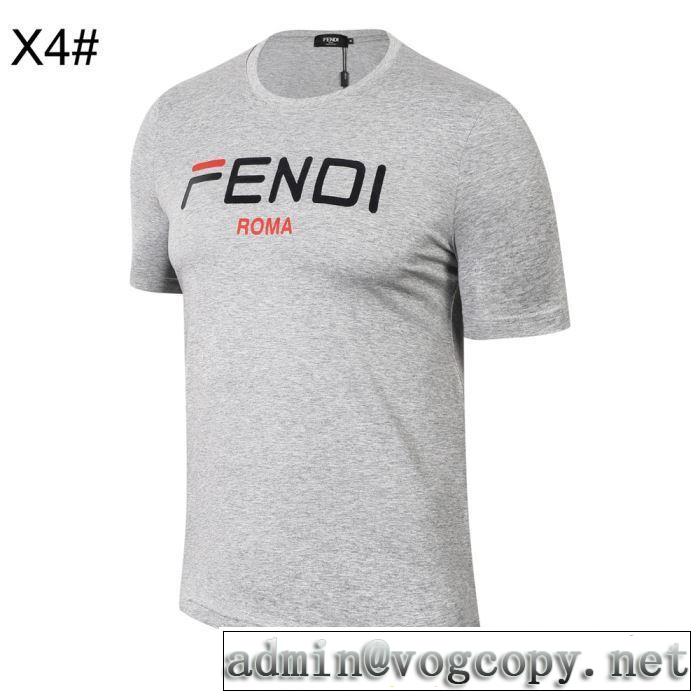 3色可選 季節感をプラス人気商品 半袖Tシャツ  2019春夏も引き続きトレンドフェンディ FENDI 春夏シンプルファッションでOK！
