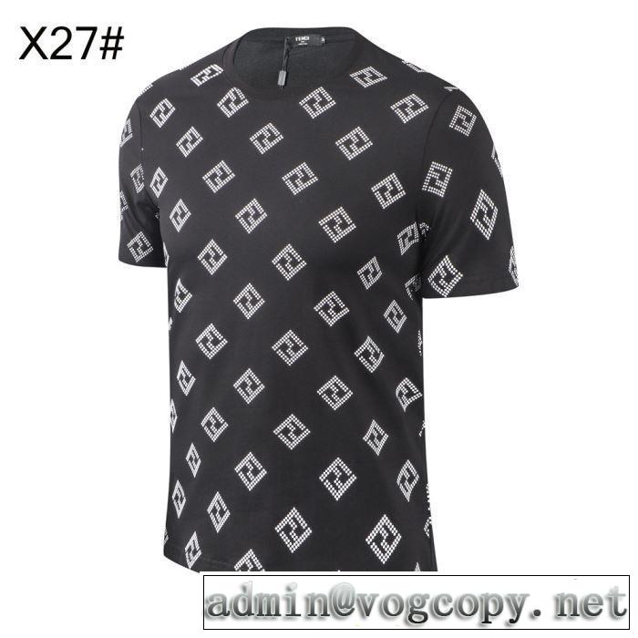 半袖Tシャツ  大人のカジュアルスタイル  フェンディ洗練された印象に  FENDI 3色可選 2019春夏は人気定番