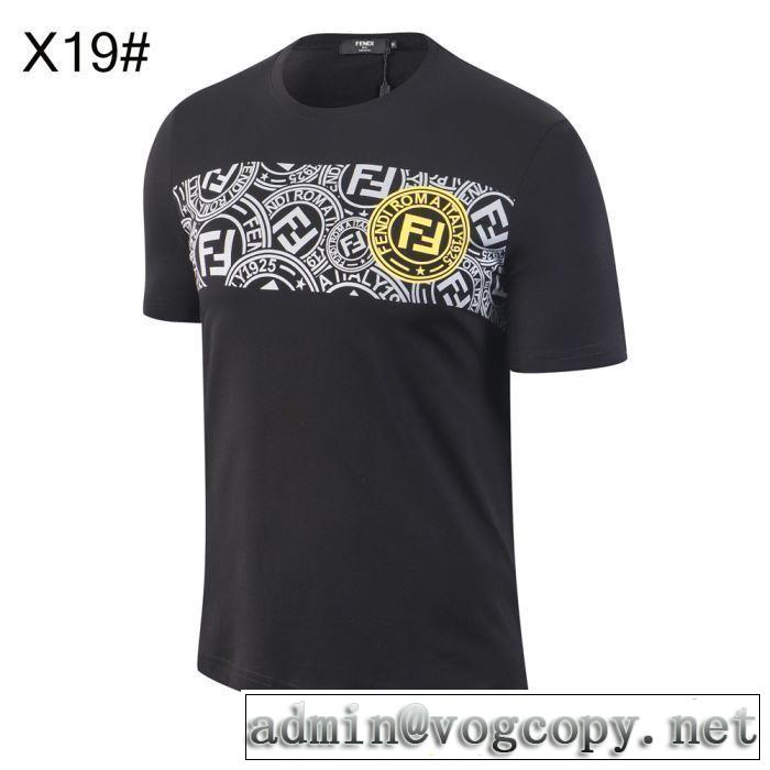 【2019年】夏のファッション 半袖Tシャツ  フェンディ風通しのよい FENDI 3色可選 気持ちいい真夏日にぴったり