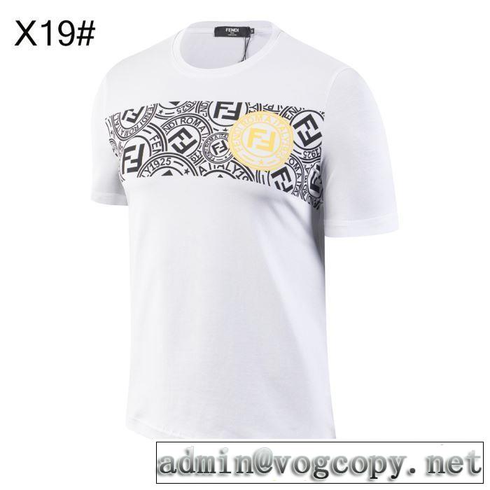 【2019年】夏のファッション 半袖Tシャツ  フェンディ風通しのよい FENDI 3色可選 気持ちいい真夏日にぴったり