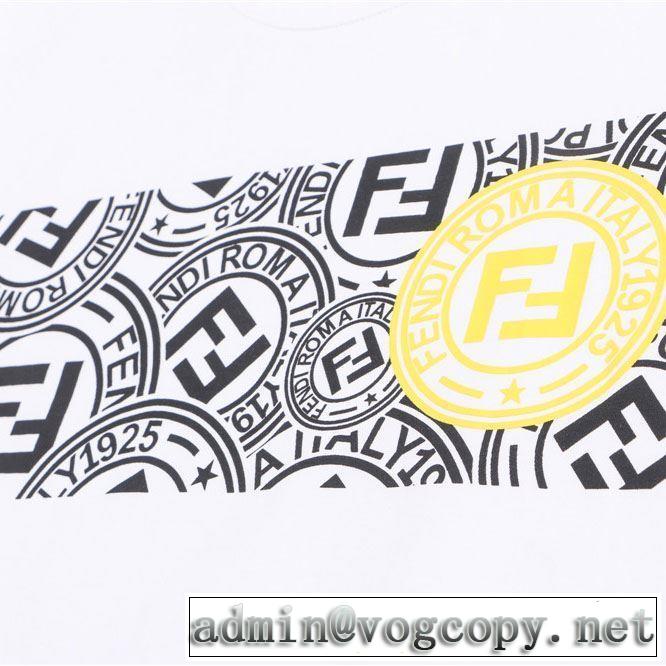 【2019年】夏のファッション 半袖Tシャツ  フェンディ風通しのよい FENDI 3色可選 気持ちいい真夏日にぴったり