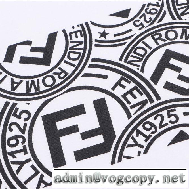 【2019年】夏のファッション 半袖Tシャツ  フェンディ風通しのよい FENDI 3色可選 気持ちいい真夏日にぴったり