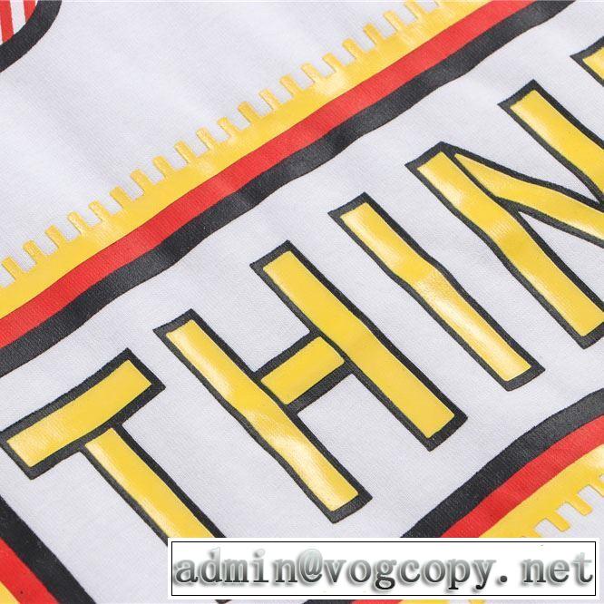 フェンディ FENDI 半袖Tシャツ おしゃれな夏ファッション2019  魅力的な今年らしい  2色可選 切りっぱなしデザイン