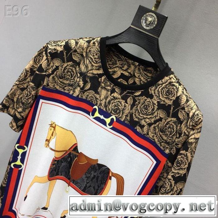 気持ちいい真夏日にぴったり 素敵なスタイルで夏の定番 HERMES エルメス 半袖Tシャツ
