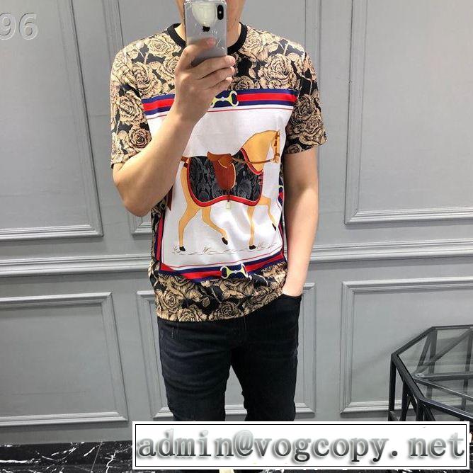 気持ちいい真夏日にぴったり 素敵なスタイルで夏の定番 HERMES エルメス 半袖Tシャツ