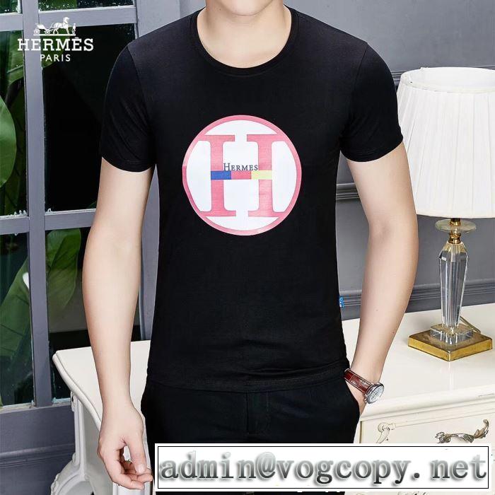 2色可選 大人の余裕が漂う エルメス HERMES 【2019春夏】最新コレクション Tシャツ/ティーシャツ