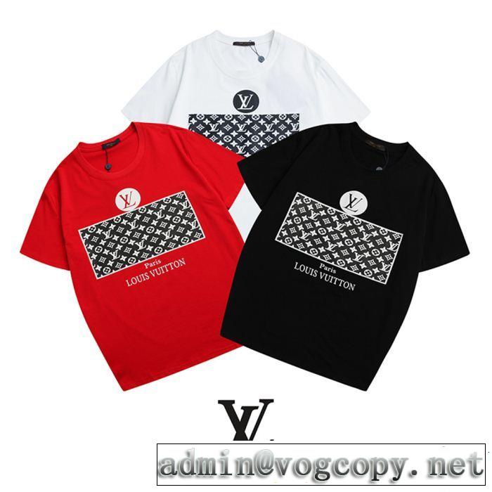 半袖Tシャツ 3色可選 2019年春夏のトレンドアイテム 爽やかさ LOUIS VUITTON ルイ ヴィトン
