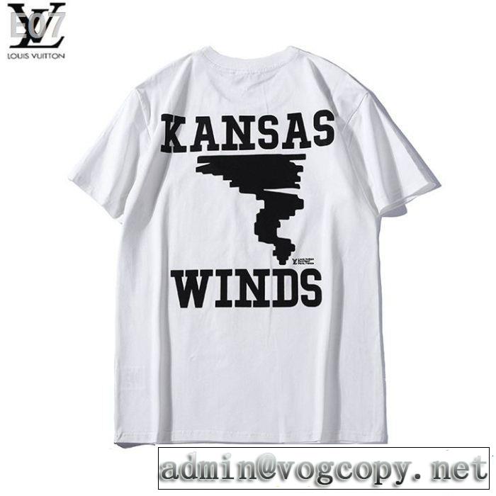 ルイ ヴィトン LOUIS VUITTON 季節感をプラス人気商品 2色可選 Tシャツ/ティーシャツ 目を引く存在感抜群