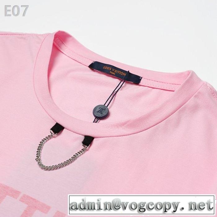 Tシャツ/ティーシャツ  切りっぱなしデザイン ルイ ヴィトン LOUIS VUITTON 3色可選 魅力的な今年らしい