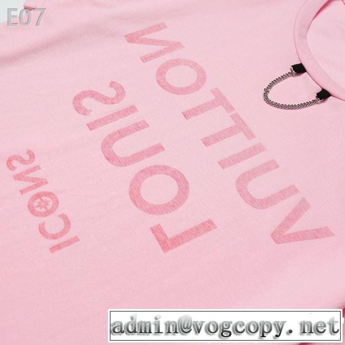 Tシャツ/ティーシャツ  切りっぱなしデザイン ルイ ヴィトン LOUIS VUITTON 3色可選 魅力的な今年らしい
