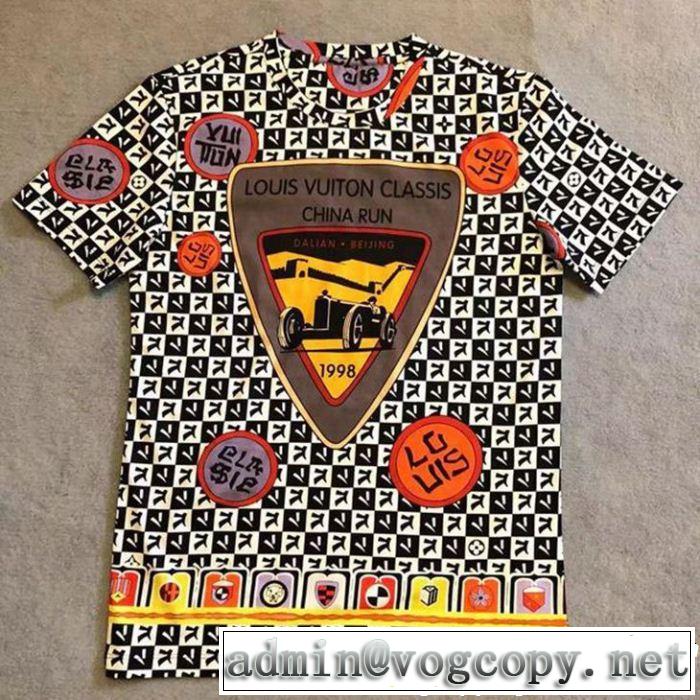  清潔感のある肌見せ Tシャツ/ティーシャツ 素敵なスタイルで夏の定番 ルイ ヴィトン LOUIS VUITTON 