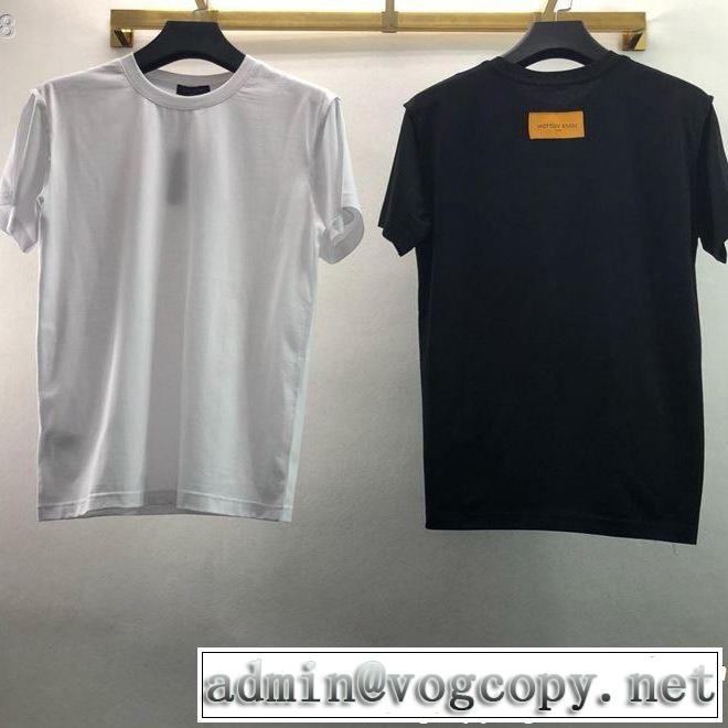  ルイ ヴィトン LOUIS VUITTON洗練されたスタイル 2色可選 Tシャツ/ティーシャツ夏の王道　適度な上品さ 
