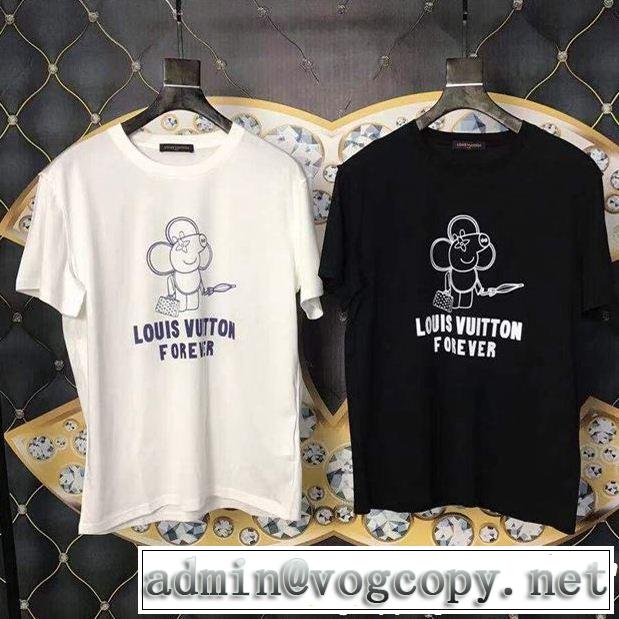 風通しのよい 2色可選 ルイ ヴィトン LOUIS VUITTON 2019年春夏流行ファッション Tシャツ/ティーシャツ